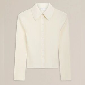 Scanlan Theodore S Cream ribbed Knit Top